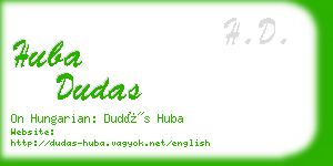 huba dudas business card